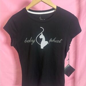 Baby Phat Black Tee, Size L, *New With Tags*